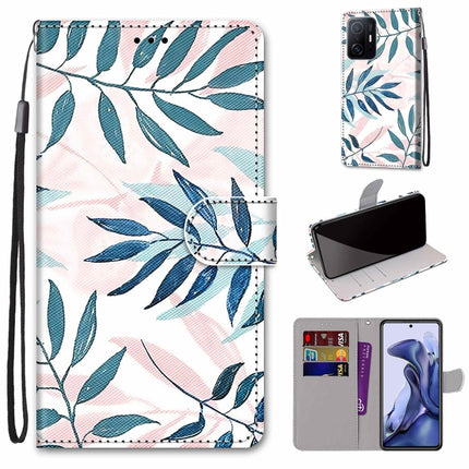 Coloured Drawing Cross Texture Horizontal Flip PU Phone Leather Case with Holder & Card Slots & Wallet & Lanyard(Colorful Layer, For Xiaomi Mi 11T / 11T Pro