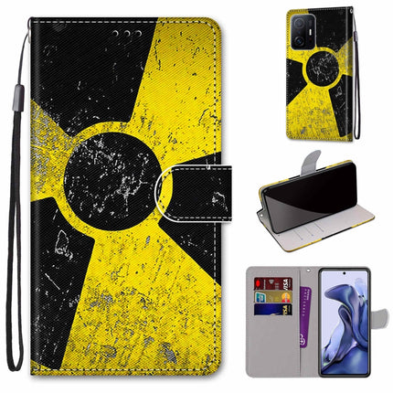 Coloured Drawing Cross Texture Horizontal Flip PU Phone Leather Case with Holder & Card Slots & Wallet & Lanyard(Colorful Layer, For Xiaomi Mi 11T / 11T Pro