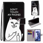 For Xiaomi Mi 11T / 11T Pro / Middle Finger White Cat