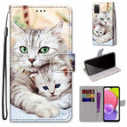 For Samsung Galaxy A03s 166mm Version / Big Cat Hugging Kitten