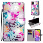 For Samsung Galaxy A03s 166mm Version / Gradient Colorful Flower