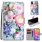 For Samsung Galaxy A03s 166mm Version / Light Pink Bouquet