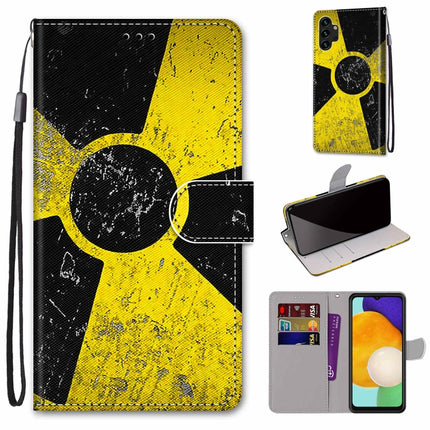 Coloured Drawing Cross Texture Horizontal Flip PU Phone Leather Case with Holder & Card Slots & Wallet & Lanyard(Colorful Layer, For Samsung Galaxy A13 4G