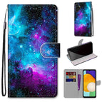 For Samsung Galaxy A13 4G / Purple Green Starry Sky