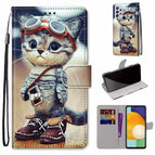 For Samsung Galaxy A33 5G / Leather Shoes Cat