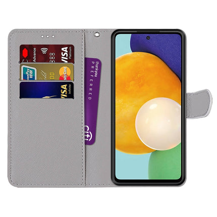 Coloured Drawing Cross Texture Horizontal Flip PU Phone Leather Case with Holder & Card Slots & Wallet & Lanyard(Colorful Layer, For Samsung Galaxy A33 5G