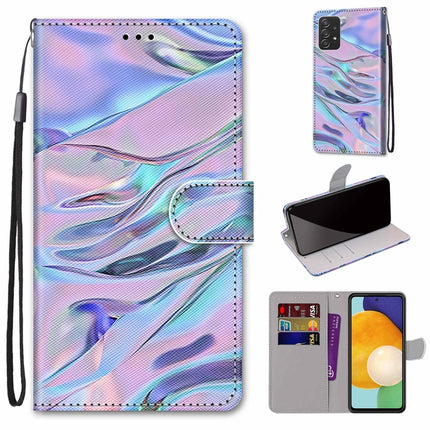 Coloured Drawing Cross Texture Horizontal Flip PU Phone Leather Case with Holder & Card Slots & Wallet & Lanyard(Colorful Layer, For Samsung Galaxy A53 5G Global