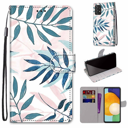 Coloured Drawing Cross Texture Horizontal Flip PU Phone Leather Case with Holder & Card Slots & Wallet & Lanyard(Colorful Layer, For Samsung Galaxy A53 5G Global