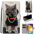 For Samsung Galaxy A53 5G Global / Golden Chain Grey Cat