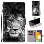 For Samsung Galaxy A53 5G Global / Black and White Lion Head