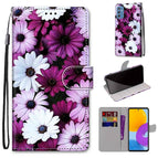 For Samsung Galaxy M52 5G / Chrysanthemum Pink White Purple