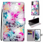For Samsung Galaxy S22 5G / Gradient Colorful Flower
