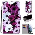 For Samsung Galaxy S22 5G / Chrysanthemum Pink White Purple