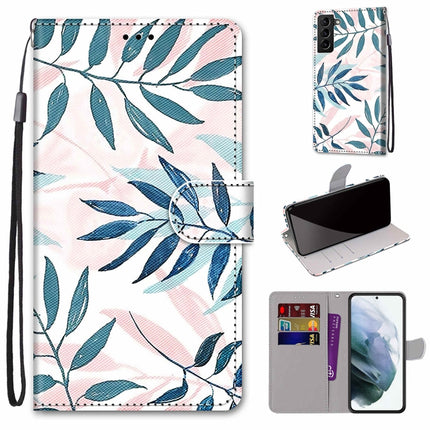 Coloured Drawing Cross Texture Horizontal Flip PU Phone Leather Case with Holder & Card Slots & Wallet & Lanyard(Colorful Layer, For Samsung Galaxy S22+ 5G
