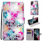 For Samsung Galaxy S22 Ultra 5G / Gradient Colorful Flower