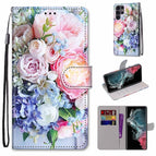 For Samsung Galaxy S22 Ultra 5G / Light Pink Bouquet