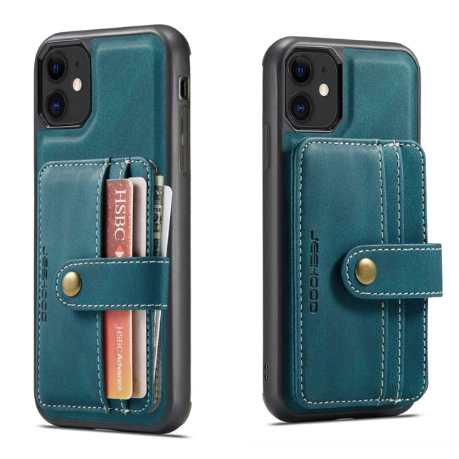 JEEHOOD RFID Blocking Anti-Theft Wallet Phone Case, For iPhone 12 mini, For iPhone 12 / 12 Pro, For iPhone 12 Pro Max, For iPhone 11, For iPhone 11 Pro, For iPhone 11 Pro Max, For iPhone X / XS, For iPhone XR