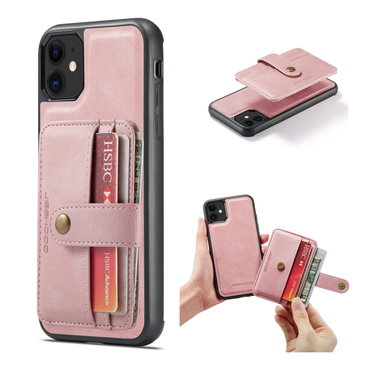 JEEHOOD RFID Blocking Anti-Theft Wallet Phone Case, For iPhone 12 mini, For iPhone 12 / 12 Pro, For iPhone 12 Pro Max, For iPhone 11, For iPhone 11 Pro, For iPhone 11 Pro Max