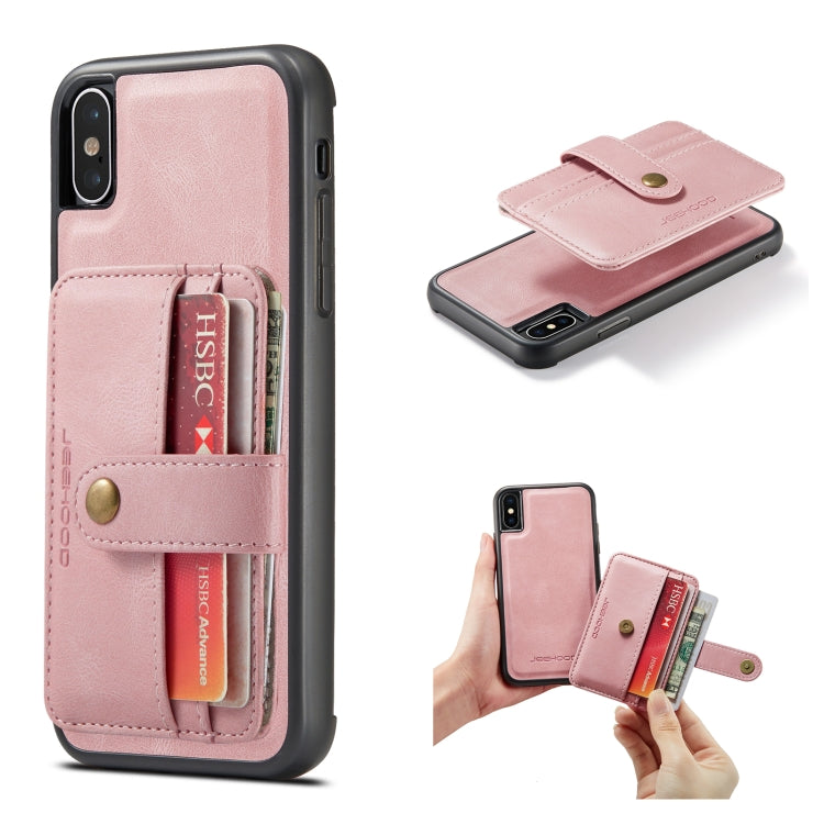 JEEHOOD RFID Blocking Anti-Theft Wallet Phone Case, For iPhone XS Max, For iPhone SE 2022 / SE 2020 / 7 / 8, For iPhone 7 Plus / 8 Plus