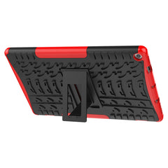 Tire Texture TPU + PC Shockproof Case with Holder, For Amazon Kindle Fire HD 10 2019