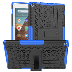 Tire Texture TPU + PC Shockproof Case with Holder, For iPad 10.2 2021 / 2020 / 2019, For Galaxy Tab S6, For Huawei MediaPad M5 Lite 8, For Amazon Kindle Fire HD 10 2019