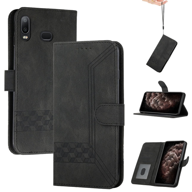 Cubic Skin Feel Flip Leather Phone Case, For Samsung Galaxy A10s, For Samsung Galaxy A11, For Samsung Galaxy A12, For Samsung Galaxy A13 5G