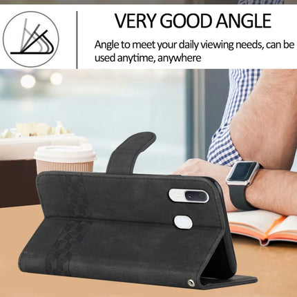 Cubic Skin Feel Flip Leather Phone Case, For Samsung Galaxy A20e, For Samsung Galaxy A20s, For Samsung Galaxy A21s, For Samsung Galaxy A21 EU Version