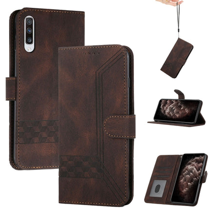 Cubic Skin Feel Flip Leather Phone Case, For Samsung Galaxy A42 5G, For Samsung Galaxy A50, For Samsung Galaxy A51, For Samsung Galaxy A51 5G