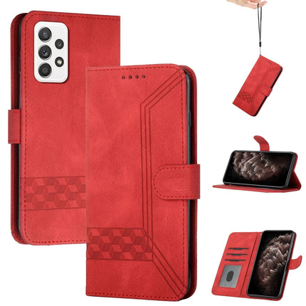 Cubic Skin Feel Flip Leather Phone Case, For Samsung Galaxy A52 5G, For Samsung Galaxy A71, For Samsung Galaxy A71 5G, For Samsung Galaxy A72 5G