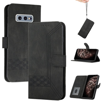 Cubic Skin Feel Flip Leather Phone Case, For Samsung Galaxy S10, For Samsung Galaxy S10e, For Samsung Galaxy S10+, For Samsung Galaxy S20