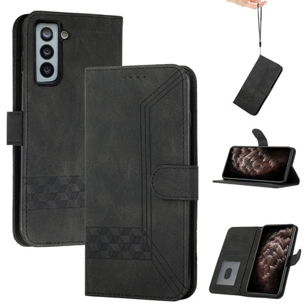 Cubic Skin Feel Flip Leather Phone Case, For Samsung Galaxy S21+ 5G, For Samsung Galaxy S21 FE 5G, For Samsung Galaxy S21 Ultra 5G, For Samsung Galaxy S22 5G