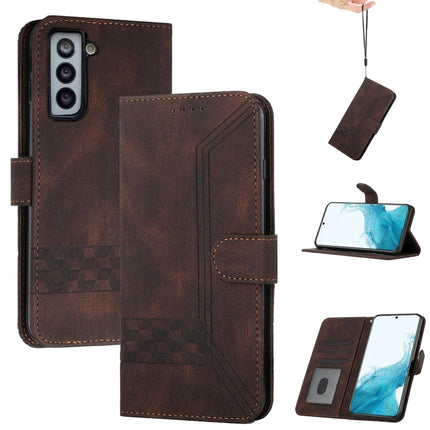 Cubic Skin Feel Flip Leather Phone Case, For Samsung Galaxy S21+ 5G, For Samsung Galaxy S21 FE 5G, For Samsung Galaxy S21 Ultra 5G, For Samsung Galaxy S22 5G