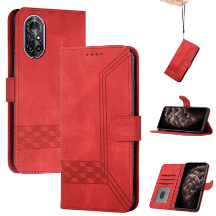 Cubic Skin Feel Flip Leather Phone Case, For Huawei nova 8, For Huawei nova 8i, For Huawei nova 8 SE, For Huawei nova 9, For Huawei P Smart 2019