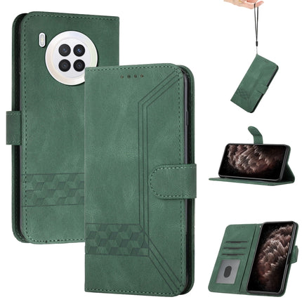 Cubic Skin Feel Flip Leather Phone Case, For Huawei nova 8, For Huawei nova 8i, For Huawei nova 8 SE, For Huawei nova 9, For Huawei P Smart 2019