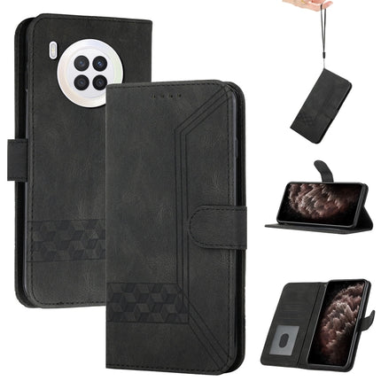 Cubic Skin Feel Flip Leather Phone Case, For Huawei nova 8, For Huawei nova 8i, For Huawei nova 8 SE, For Huawei nova 9, For Huawei P Smart 2019