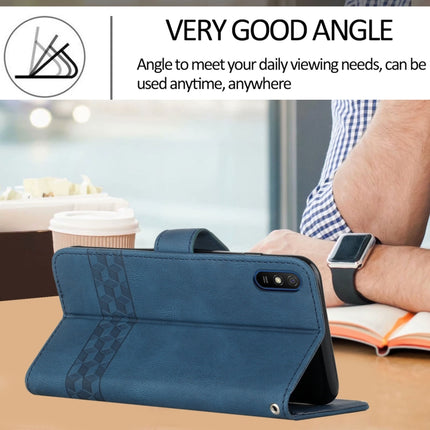 Cubic Skin Feel Flip Leather Phone Case, For Huawei Y5 2019, For Huawei Y6 2019, For Huawei Y7 2019, For Huawei Y9 2019