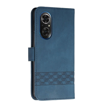 Cubic Skin Feel Flip Leather Phone Case, For Honor 50, For Honor 50 Pro, For Honor 50 SE, For Honor V40 4G