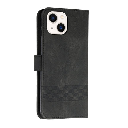 Cubic Skin Feel Flip Leather Phone Case, For iPhone 13 mini, For iPhone 13, For iPhone 13 Pro, For iPhone 13 Pro Max