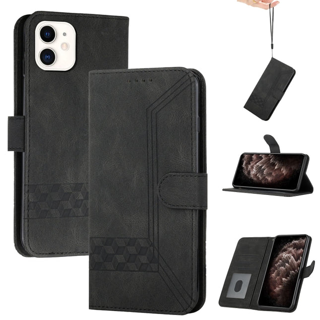 Cubic Skin Feel Flip Leather Phone Case, For iPhone 12 mini, For iPhone 12 / 12 Pro, For iPhone 12 Pro Max, For iPhone 11