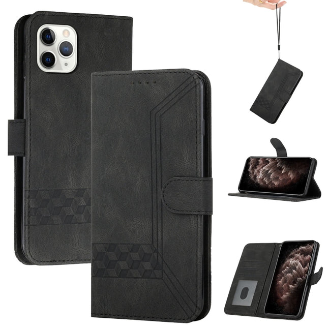 Cubic Skin Feel Flip Leather Phone Case, For iPhone 11 Pro, For iPhone 11 Pro Max, For iPhone X / XS, For iPhone XR