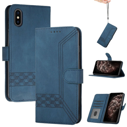 Cubic Skin Feel Flip Leather Phone Case, For iPhone 11 Pro, For iPhone 11 Pro Max, For iPhone X / XS, For iPhone XR