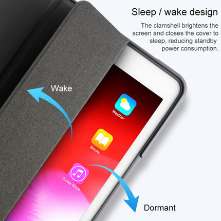 Mutural Horizontal Flip PC + TPU + PU Lederhülle mit Halterung und Stiftschlitz, für iPad 10.2, für iPad 9.7, für iPad Pro 10.5, für iPad Pro 11 Zoll (2018)