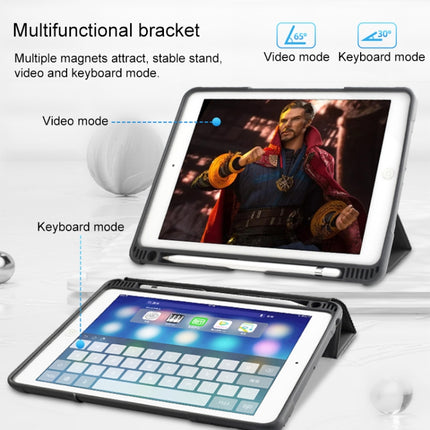 Mutural Horizontal Flip PC + TPU + PU Lederhülle mit Halterung und Stiftschlitz, für iPad 10.2, für iPad 9.7, für iPad Pro 10.5, für iPad Pro 11 Zoll (2018)