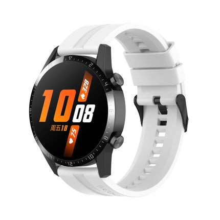 Silicone Black Buckle Watchband, For Huawei Watch GT 3 46mm/GT Runner