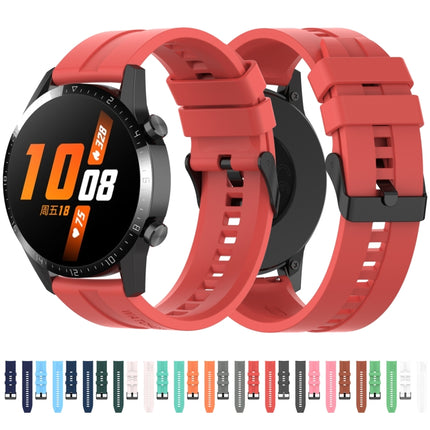 Silicone Black Buckle Watchband, For Huawei Watch GT 3 46mm/GT Runner