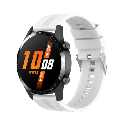 Silicone Silver Buckle Watchband, For Huawei Watch GT 3 42mm
