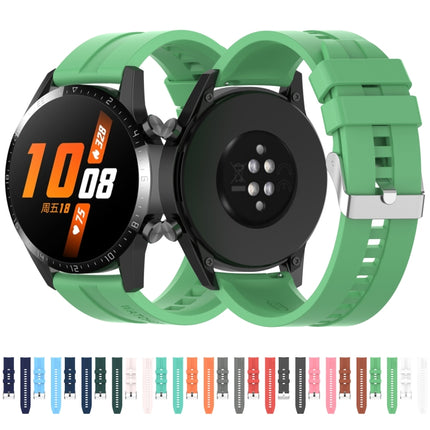 Silicone Silver Buckle Watchband, For Huawei Watch GT 3 42mm