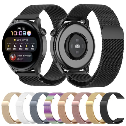 Milan Metal Watchband, For Huawei Watch GT 3 46mm/GT Runner, For Huawei Watch GT 3 42mm, For Huawei Watch GT 3 42mm 20mm, For Huawei Watch GT 3 46mm/GT Runner 22mm