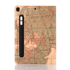 For iPad 10.2 / 10.5 Map Texture Horizontal Flip Leather Case with Holder & Card Slots & Wallet, Random Texture Delivery