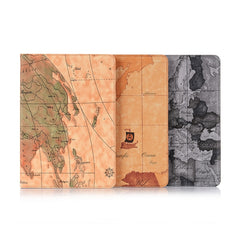 For iPad 10.2 / 10.5 Map Texture Horizontal Flip Leather Case with Holder & Card Slots & Wallet, Random Texture Delivery